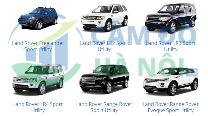 Camdohanoi đang nhận cầm những dòng xe Land Rover nào?