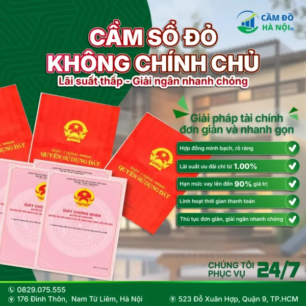 Cầm sổ đỏ không chính chủ liệu có được chấp nhận năm 2025?
