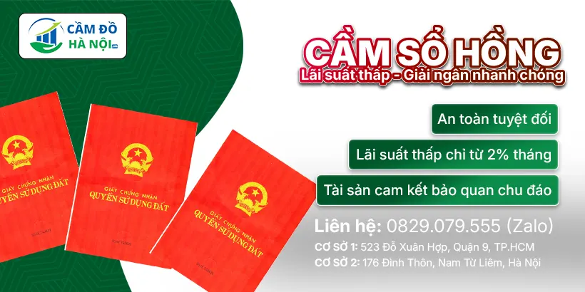 Cầm sổ hồng cần những giấy tờ gì?