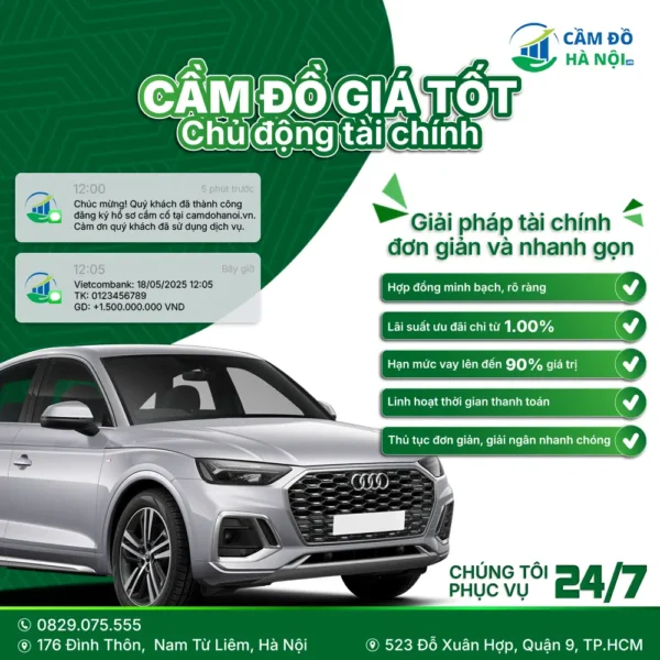 Dịch vụ cầm đồ tại Hà Nội và TP.HCM