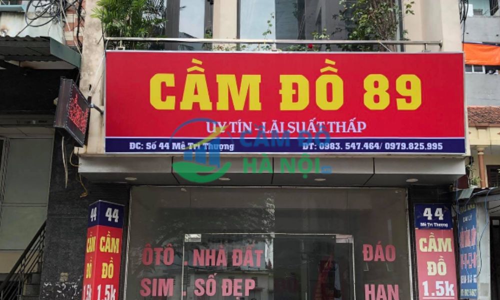 Top 7+ Tiệm cầm đồ quận Nam Từ Liêm lãi thấp uy tín nhất 5 Cầm Đồ 89