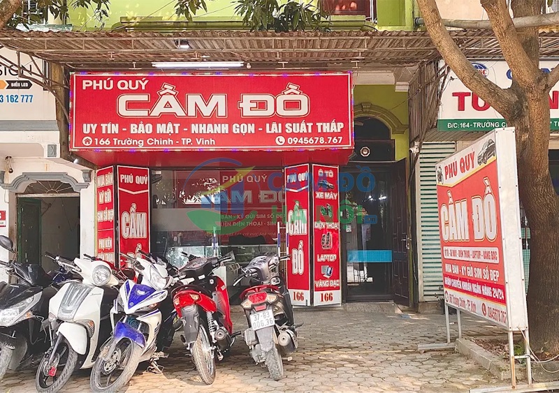 Dịch vụ Cầm Đồ Phú Quý là một tiệm cầm đồ Nghệ An nổi bật tại địa chỉ 166 Trường Chinh, Lê Lợi, Thành phố Vinh. Dịch Vụ Cầm Đồ Phú Quý Là Một Tiệm Cầm Đồ Nghệ An Nổi Bật Tại Địa Chỉ 166 Trường Chinh, Lê Lợi, Thành Phố Vinh.
