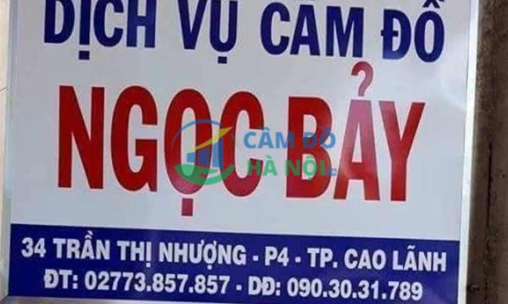 Cầm Đồ Vĩnh Chương - Tp. Cao Lãnh, Đồng Tháp
