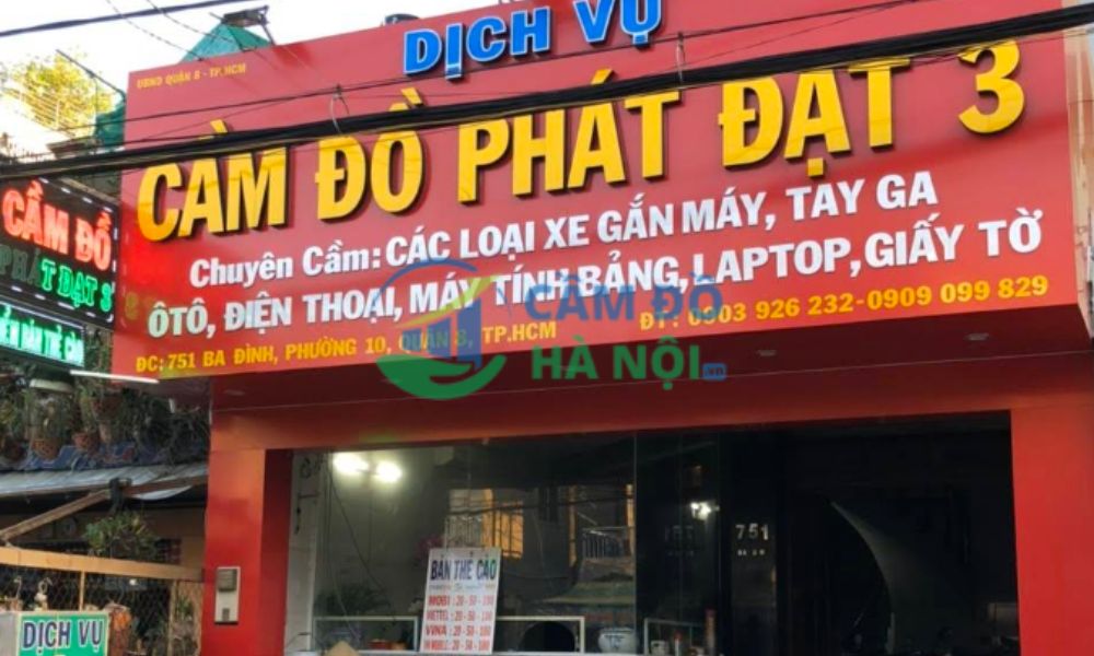 Top 8+ tiệm cầm đồ tại Quận 8, TP. HCM lãi suất 1,6% uy tín 5 Dịch Vụ Cầm Đồ Phát Đạt