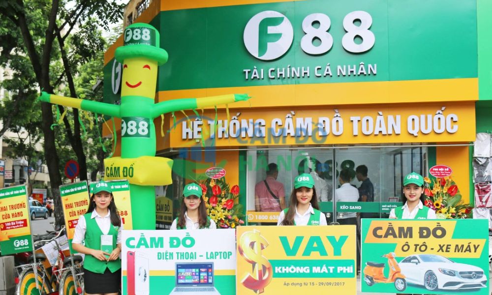 Top 19+ tiệm cầm đồ Quận Hai Bà Trưng, Hà Nội lãi suất 1,6% uy tín 13 Vay Nhanh Bằng Đăng Ký Xe Quận Hai Bà Trưng - F88 100 Bà Triệu